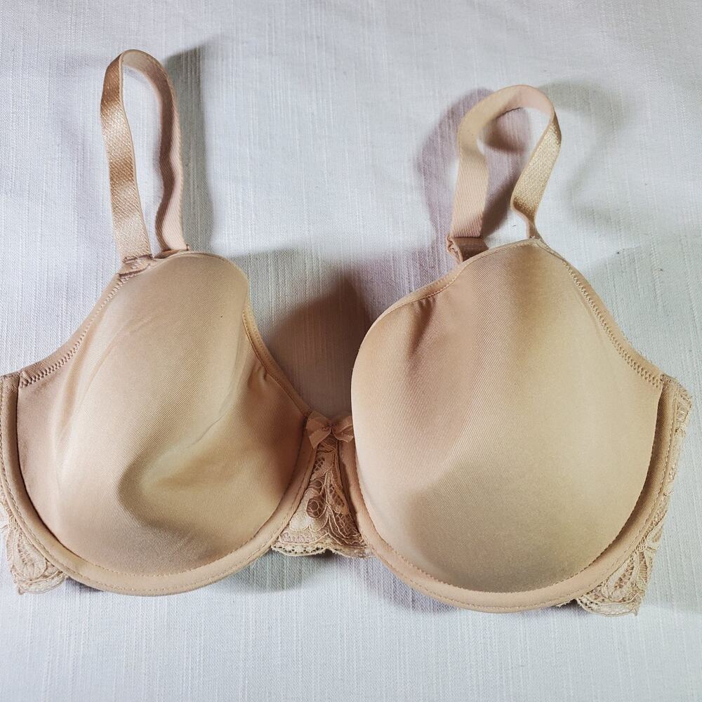 Wacoal Womens Beige Bra Size 32DDD Full Coverage Underwire Everyday Lingerie